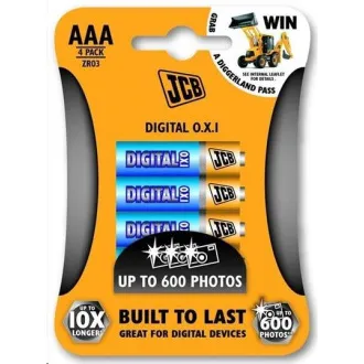 JCB OXI DIGITAL alkalna baterija LR03, blister 4 kosi