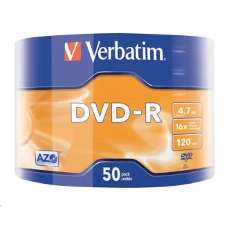 VERBATIM DVD-R (paket 50 kosov) 16x WRAP 4,7 GB MATT