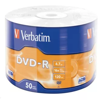 VERBATIM DVD-R (paket 50 kosov) 16x WRAP 4,7 GB MATT