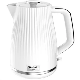Električni čajnik Tefal Loft KO250130, 2400 W, indikator nivoja vode, bel Električni čajnik Tefal Loft KO250130, 2400 W, indikator nivoja vode, bel