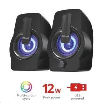 Komplet zvočnikov TRUST Gemi RGB 2.0 - črn