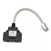 Adapter (AD-4W) razdelilnik RJ45, 1x8p8c/2x8p4c, PC-PC, zaščiten