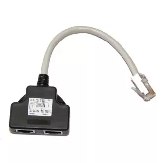 Adapter (AD-4W) razdelilnik RJ45, 1x8p8c/2x8p4c, PC-PC, zaščiten
