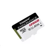 Kingston MicroSDXC 128 GB, visoka vzdržljivost, 95R, razred 10 UHS-I U1