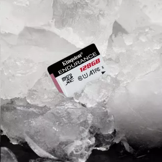 Kingston MicroSDXC 128 GB, visoka vzdržljivost, 95R, razred 10 UHS-I U1