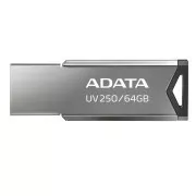 ADATA Flash disk 64 GB UV250, USB 2.0 Dash Drive, srebrn