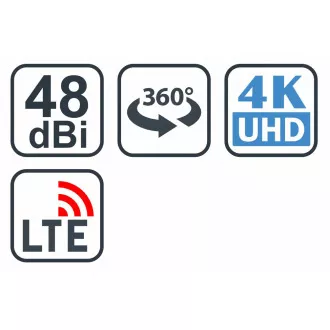 EVOLVEO Jade 1, aktivna zunanja antena FM/DAB /DVB-T2, LTE, 4G, 5G filter