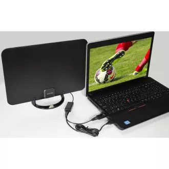 EVOLVEO Xany 2A, 230/5V, aktivna sobna antena FM/DAB /DVB-T2, LTE, 4G, 5G filter