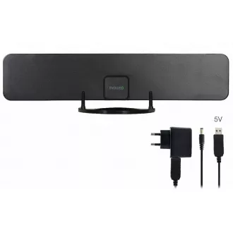 EVOLVEO Xany 2B, 230/5V, aktivna sobna antena FM/DAB /DVB-T2, LTE, 4G, 5G filter
