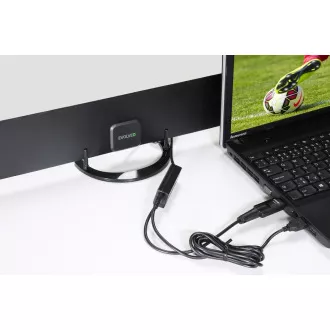 EVOLVEO Xany 2B, 230/5V, aktivna sobna antena FM/DAB /DVB-T2, LTE, 4G, 5G filter