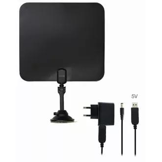 EVOLVEO Xany 2C LTE 230/5V, aktivna sobna antena FM/DAB /DVB-T/T2, filter LTE