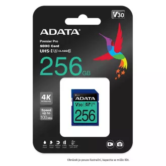 Kartica ADATA SDXC 512GB Premier Pro UHS-I U3 Class 10 (R:95/W:60 MB/s)