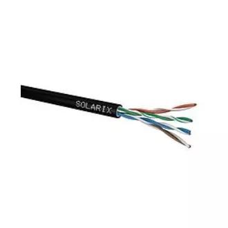 Instalacijski kabel Solarix zunanji gel UTP, Cat5E, žica, PE, škatla 305m SXKD-5E-UTP-PEG