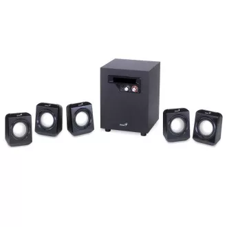 GENIUS zvočniki SW-5.1 1020 v2, 26 W, črni GENIUS zvočniki SW-5.1 1020 v2, 26 W, črni