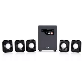 GENIUS zvočniki SW-5.1 1020 v2, 26 W, črni GENIUS zvočniki SW-5.1 1020 v2, 26 W, črni