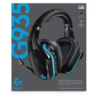 Logitech Gaming Headset G935, brezžične gaming slušalke 7.1, LIGHTSYNC - EMEA