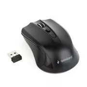 GEMBIRD miška MUSW-4B-04, črna, brezžična, USB nano sprejemnik