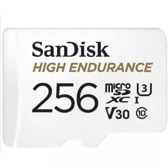 SanDisk MicroSDXC kartica 256 GB High Endurance (R:100/W:40 MB/s, Class 10, U3 V30)   adapter