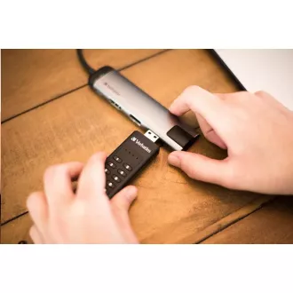VERBATIM USB 3.0 disk 64 GB - varna tipkovnica (R:160/W:140 MB/s) GDPR VERBATIM USB 3.0 disk 64 GB - varna tipkovnica (R:160/W:140 MB/s) GDPR