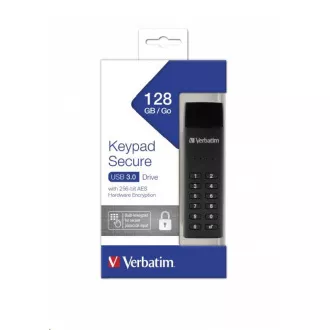 VERBATIM USB 3.0 disk 128 GB - varna tipkovnica (R:160/W:150 MB/s) GDPR