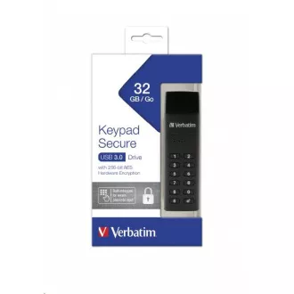 VERBATIM USB 3.0 disk 32 GB - varna tipkovnica (R:160/W:130 MB/s) GDPR VERBATIM USB 3.0 disk 32 GB - varna tipkovnica (R:160/W:130 MB/s) GDPR