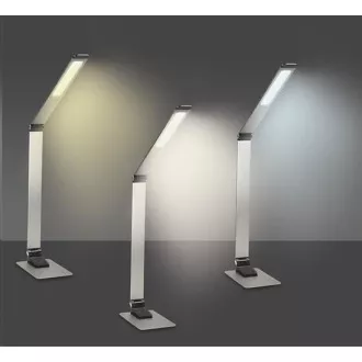 Namizna svetilka Solight LED z možnostjo zatemnitve, 11 W, spreminjanje barve, brušeni aluminij, srebrna Namizna svetilka Solight LED z možnostjo zatemnitve, 11 W, spreminjanje barve, brušeni aluminij, srebrna
