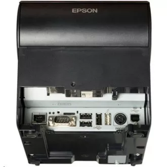 EPSON TM-T88VI blagajniški tiskalnik, RS232/USB/LAN, zvočni signal, črn, z napajalnikom
