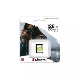 Kingston SDXC 128GB Canvas Select Plus (SDXC) 100R 85W Class 10 UHS-I