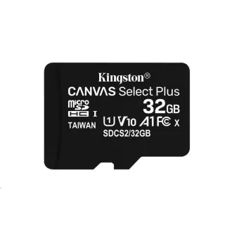 Kartica Kingston MicroSDHC 32GB Canvas Select Plus 100R A1 C10 - 1 kos Kartica Kingston MicroSDHC 32GB Canvas Select Plus 100R A1 C10 - 1 kos