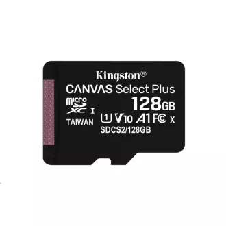 Kingston MicroSDXC 128 GB Canvas Select Plus 100R A1 C10 - 1 kos