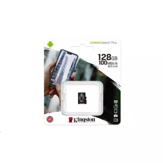 Kingston MicroSDXC 128 GB Canvas Select Plus 100R A1 C10 - 1 kos