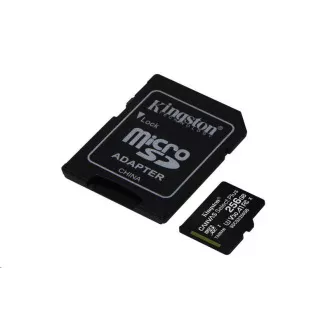 Kartica Kingston MicroSDXC 256 GB Canvas Select Plus 100R A1 C10   adapter SD