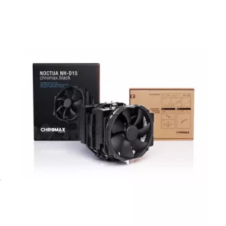 NOCTUA CPU hladilnik NH-D15 chromax.black, 2x 140mm, LGA1851, AM5, črna