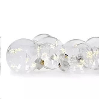 Solight komplet LED božičnih kroglic z zvezdami, velikost 8cm, 6 kosov, 30LED, časovnik, tester, 3xAA Solight komplet LED božičnih kroglic z zvezdami, velikost 8cm, 6 kosov, 30LED, časovnik, tester, 3xAA