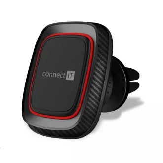 CONNECT IT InCarz 4Strong360 CARBON univerzalno magnetno držalo za avto, 4 magneti, rdeče