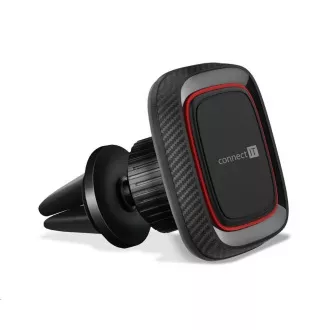 CONNECT IT InCarz 4Strong360 CARBON univerzalno magnetno držalo za avto, 4 magneti, rdeče