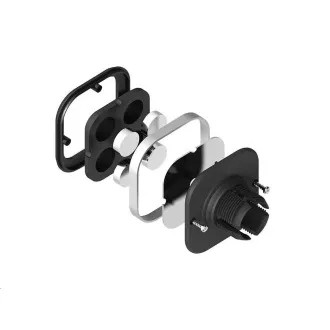 CONNECT IT InCarz 4Strong360 CARBON univerzalno magnetno držalo za avto, 4 magneti, rdeče
