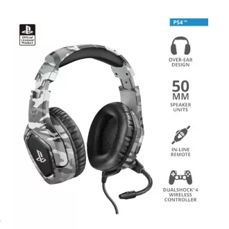 TRUST GXT 488 Forze-G PS4 Gaming Headset - licenca Sony - siva