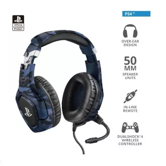 TRUST GXT 488 Forze-B PS4 Gaming Headset - licenca Sony - modra