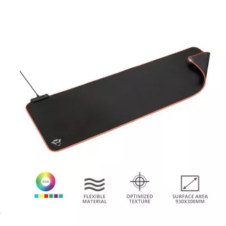 TRUST GXT 764 Glide-Flex XXL RGB-osvetljena prilagodljiva podloga za miško