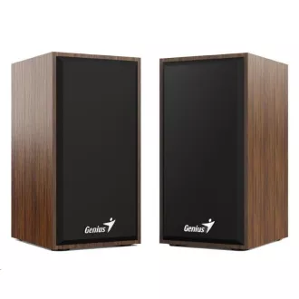 GENIUS zvočniki SP-HF180, 2.0, 6W, leseni, rjavi
