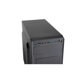 1stCOOL ohišje STEP 3 ver.2, micro ATX, AU, 2xUSB 3.0   2x USB 2.0, brez napajalnika, črno
