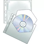 Ovitek za 1 CD 135x155x0,4 mm PP 10 kosov prozoren