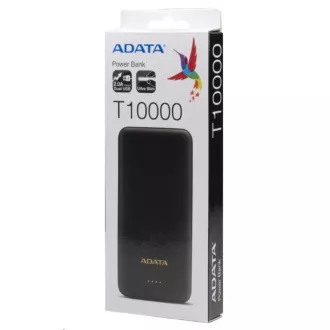 ADATA PowerBank AT10000 - zunanja baterija za mobilne naprave/tablice 10000 mAh, črna ADATA PowerBank AT10000 - zunanja baterija za mobilne naprave/tablice 10000 mAh, črna