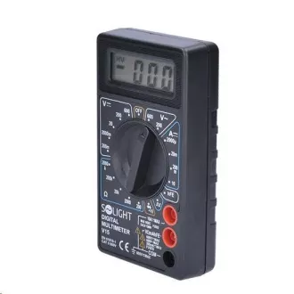 Solight multimeter, max. AC 500 V, max. DC 500V / 10A, test diod, zvočni signal