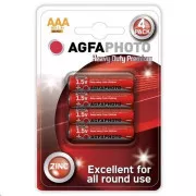 AgfaPhoto cink baterija AAA, blister, 4 kosi