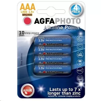 AgfaPhoto Power alkalne baterije LR03/AAA, blister 4 kosi