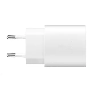 Samsung Potovalni polnilnik EP-TA800XWE, hitro polnjenje 25 W, kabel USB-C, bel