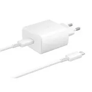 Samsung Potovalni polnilnik EP-TA845XWE, Hitro polnjenje 45 W, USB-C, bel