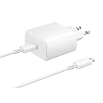 Samsung Potovalni polnilnik EP-TA845XWE, Hitro polnjenje 45 W, USB-C, bel Samsung Potovalni polnilnik EP-TA845XWE, Hitro polnjenje 45 W, USB-C, bel